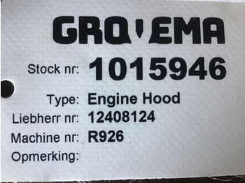 Capota Liebherr Bonnet Right: foto 4