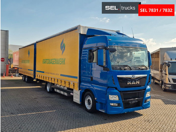 Camión lona MAN TGX 18.440 4X2 LL-U / Intarder /Jumbo /Durchlade: foto 3
