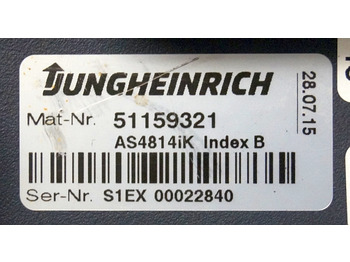 Unidad de control para Equipo de manutención Jungheinrich 51159321 | Rij/hef regeling drive/lifting controller AS4814Ik Index: foto 4