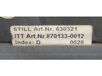 Salpicadero para Equipo de manutención Still 630321 | Display for R60-S60 ITT art nr 870133-0012 index D Display for R60-S60 ITT art nr 870133-0012 index D: foto 3 Salpicadero para Equipo de manutención Still 630321 | Display for R60-S60 ITT art nr 870133-0012 index D Display for R60-S60 ITT art nr 870133-0012 index D: foto 3