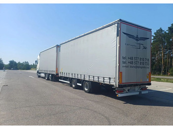 Camión lona DAF XF 480 SUPER SPACE CAB / ZESTAW TANDEM PRZEJAZDOWY 120 M3 / SSC / ACC /EURO 6: foto 3