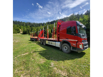 Camión forestal, Camión grúa para transporte de madera VOLVO FMX 500: foto 4