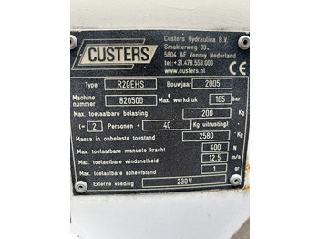 Plataforma elevadora remolcable Custers R20EHS R20 2005 trailer mounted platform R20: foto 5 Plataforma elevadora remolcable Custers R20EHS R20 2005 trailer mounted platform R20: foto 5