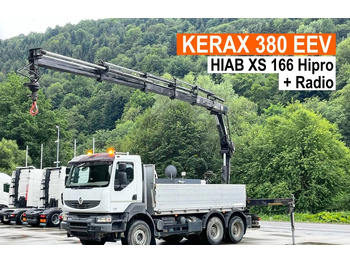 Leasing de  Renault Kerax 380 EEV // Skrzynia Burtowa // HIAB XS166 Hipro + Radio // Zwolnice //  // Renault Kerax 380 EEV // Skrzynia Burtowa // HIAB XS166 Hipro + Radio // Zwolnice //  //: foto 1