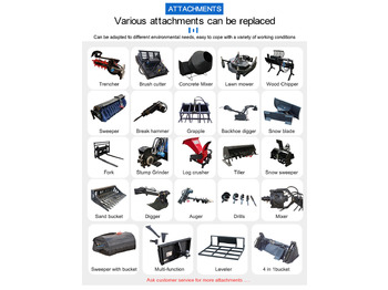 Minicargadora Ride-on Skid steer loader with Multi-function attachments: foto 4 Minicargadora Ride-on Skid steer loader with Multi-function attachments: foto 4