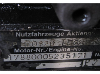 Motor para Camión MAN D0826 LF04 MAN M 90: foto 2 Motor para Camión MAN D0826 LF04 MAN M 90: foto 2