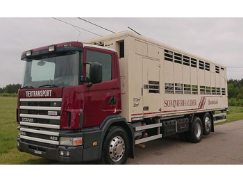 Camión transporte de ganado SCANIA 124