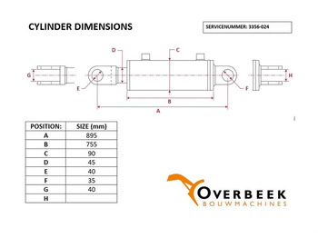 Hidráulica Atlas 60 - Lifting cylinder/Hubzylinder/Hefcilinder: foto 4