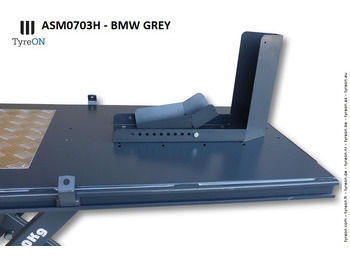 Equipo de taller ASM0703H motorcycle lifting table with front wheel chock - BMW grey: foto 2