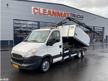 Camión volquete, Camión grúa Iveco Daily 50C14G CNG Clixtar met Hiab laadkraan: foto 1