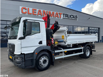 Camión volquete, Camión grúa MAN TGM 18.320 Euro 6 Fassi 13 Tonmeter laadkraan NEW AND UNUSED!: foto 3