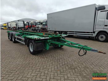 Remolque portacontenedore/ Intercambiable Burg BPA 10-18 ACXXX 3-Assen BPW - ContainerSysteem 6.9m - Trommelremmen - Luchtvering - Centrale Smering - 11/2026 APK: foto 4