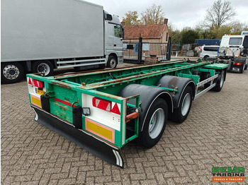 Remolque portacontenedore/ Intercambiable Burg BPA 10-18 ACXXX 3-Assen BPW - ContainerSysteem 6.9m - Trommelremmen - Luchtvering - Centrale Smering - 11/2026 APK: foto 2