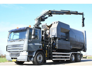 Camión multibasculante, Camión grúa DAF CF75/310 FAN !!KRAAN/HAAK!!PERSCONTAINER!!HIGH PRESURRE CLEANING!!HOGEDRUK REINIGING!!HOCH DRUCK WASHEN SYSTEM!!REINIGING!GEJO B: foto 5