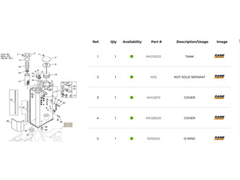 Depósito hidráulico CASE