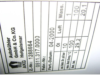 Sistema de refrigeración NEW HOLLAND