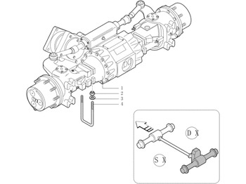 Eje posterior NEW HOLLAND
