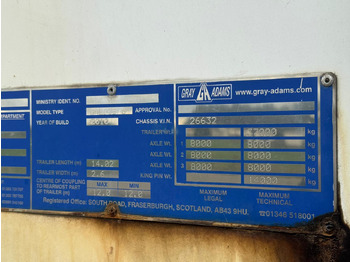 Semirremolque frigorífico Gray and Adams 2010 Vector 1850 MT – D11: foto 5