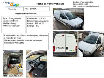 Furgoneta pequeña FOURGONNETTE CITROEN JUMPY: foto 2 Furgoneta pequeña FOURGONNETTE CITROEN JUMPY: foto 2