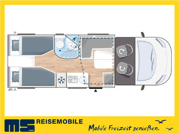 Leasing de  Chausson 627 TITANIUM / -2026- / 165PS-8G. / EINZELBETTEN Chausson 627 TITANIUM / -2026- / 165PS-8G. / EINZELBETTEN: foto 2
