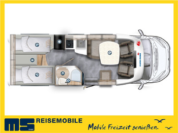 Autocaravana perfilada Eura Mobil PROFILA T 695 EB / MODELL 2026 / EINZELBETTEN: foto 2