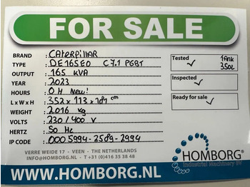 Generador industriale nuevo Caterpillar DE165E0 C7.1 PGBT 165 kVA Silent Generatorset CAT New !: foto 2 Generador industriale nuevo Caterpillar DE165E0 C7.1 PGBT 165 kVA Silent Generatorset CAT New !: foto 2
