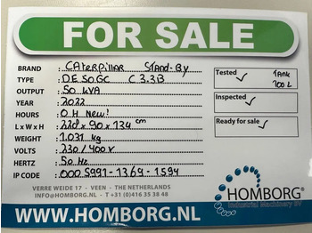 Generador industriale nuevo Caterpillar DE50GC C3.3B 50 kVA Silent Stand-By Generatorset CAT New !: foto 2 Generador industriale nuevo Caterpillar DE50GC C3.3B 50 kVA Silent Stand-By Generatorset CAT New !: foto 2