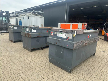 Tanque de almacenamiento IBC Steenbergen Kiwa IBC 2000 liter dieseltank met handpomp Milieutank: foto 5