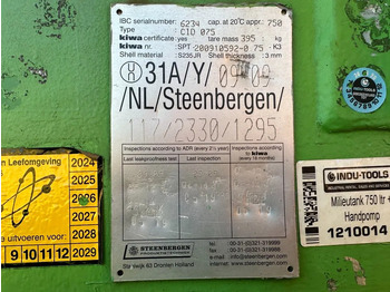 Tanque de almacenamiento Kiwa IBC Steenbergen 750 liter Dieseltank met Handpomp Milieutank: foto 3 Tanque de almacenamiento Kiwa IBC Steenbergen 750 liter Dieseltank met Handpomp Milieutank: foto 3