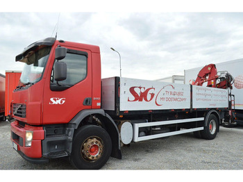 Camión caja abierta, Camión grúa Volvo FE 18.320 FLATBED CRANE: foto 2 Camión caja abierta, Camión grúa Volvo FE 18.320 FLATBED CRANE: foto 2