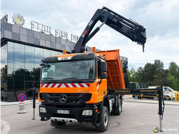 Leasing de  Mercedes-Benz  Actros 1841 AK 4x4 Hiab 288E-7 Crane Kipper Mercedes-Benz  Actros 1841 AK 4x4 Hiab 288E-7 Crane Kipper: foto 4