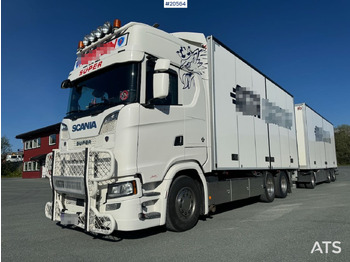 Camión caja cerrada SCANIA S 650