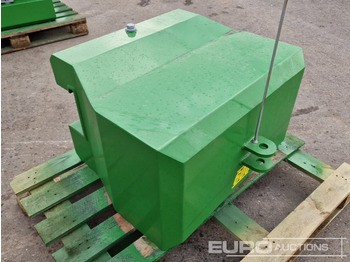 Maquinaria agrícola Unused 2025 John Deere 600kg Front Weights to suit John Deere Tractors, Metal Case with Towing Eye (Green): foto 4