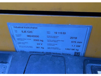 Transpaleta Jungheinrich EJEC20: foto 4 Transpaleta Jungheinrich EJEC20: foto 4