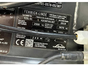 Carretilla elevadora eléctrica Linde E25L-02: foto 4