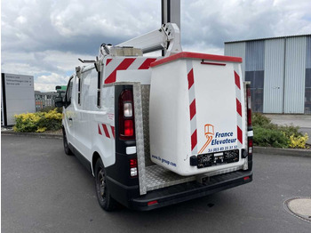 Camión con plataforma elevadora, Furgoneta Renault Trafic dCi 120 L1H1 / France Elavateur 091F 9m: foto 4
