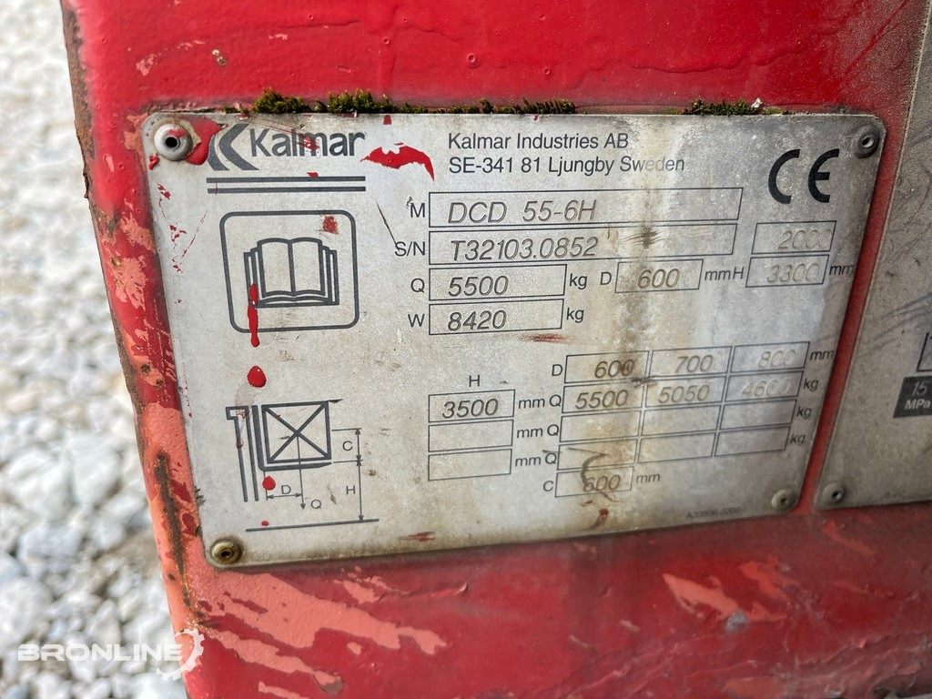 2000 Kalmar DCD 55-6H tõstuk - Carretilla elevadora diésel: foto 3 2000 Kalmar DCD 55-6H tõstuk - Carretilla elevadora diésel: foto 3