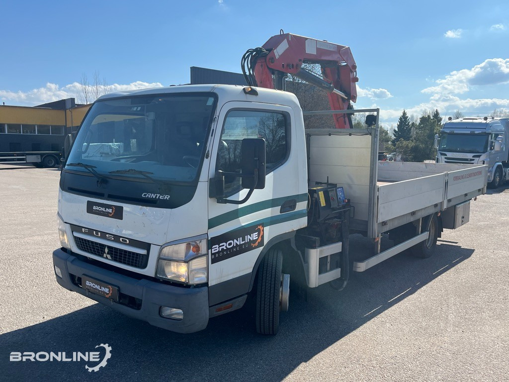 2011 Mitsubishi Fuso Canter + HMF 635K3 - Camión caja abierta: foto 1 2011 Mitsubishi Fuso Canter + HMF 635K3 - Camión caja abierta: foto 1