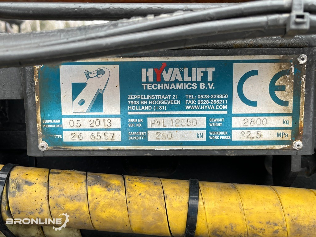 2013 Hyvalift 26 65SZ Konkslift/Hooklift 26t - Equipos de gancho multilift/ De cadena multilift: foto 5 2013 Hyvalift 26 65SZ Konkslift/Hooklift 26t - Equipos de gancho multilift/ De cadena multilift: foto 5