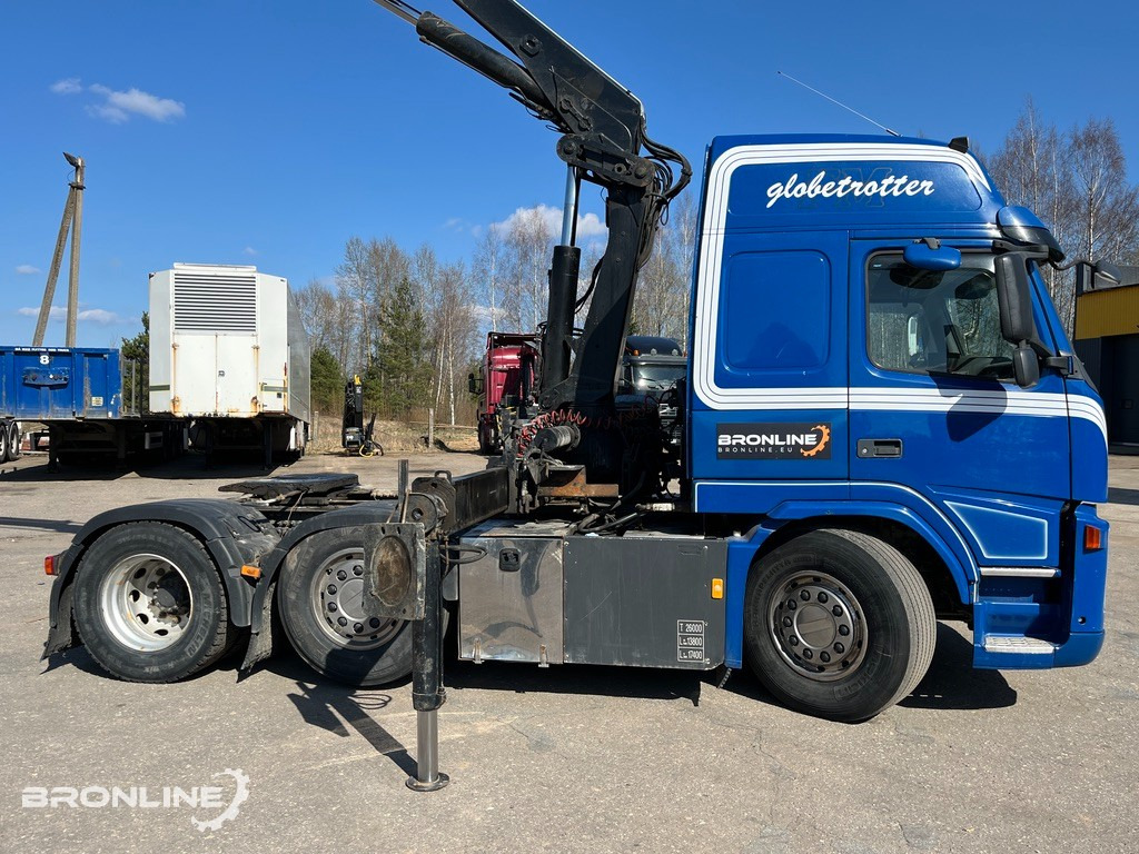 2008 VOLVO FM440 6x2+HIAB Crane+Platform trailer - Cabeza tractora, Semirremolque plataforma/ Caja abierta: foto 4 2008 VOLVO FM440 6x2+HIAB Crane+Platform trailer - Cabeza tractora, Semirremolque plataforma/ Caja abierta: foto 4