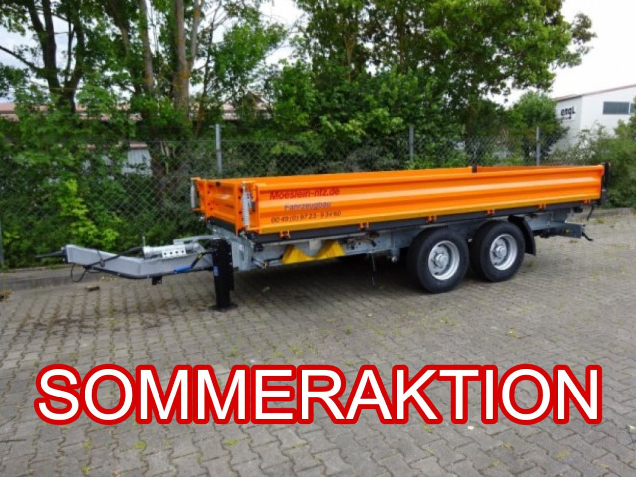 Möslein TTD 13 Orange 13 t Tandem 3- Seitenkipper Tieflader-- Neufahrzeug -- - Remolque volquete: foto 1 Möslein TTD 13 Orange 13 t Tandem 3- Seitenkipper Tieflader-- Neufahrzeug -- - Remolque volquete: foto 1