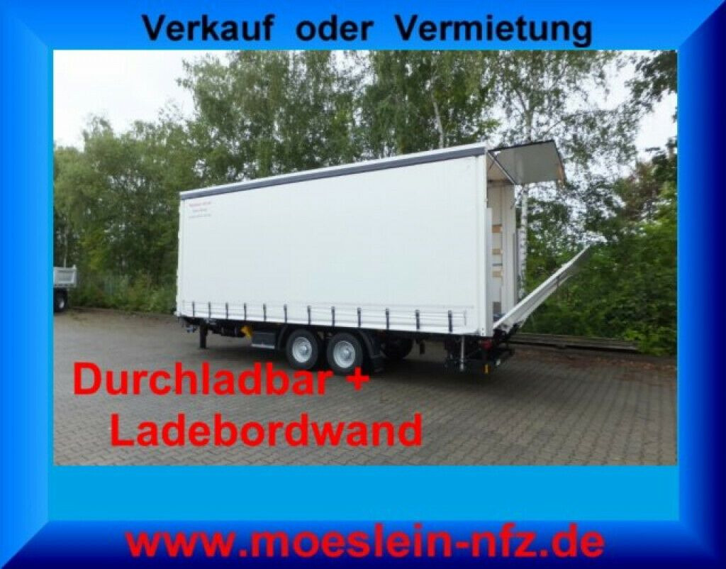 Möslein neuer Planenanhänger, Ladebordwand + Durchladba - Camión lona: foto 1 Möslein neuer Planenanhänger, Ladebordwand + Durchladba - Camión lona: foto 1