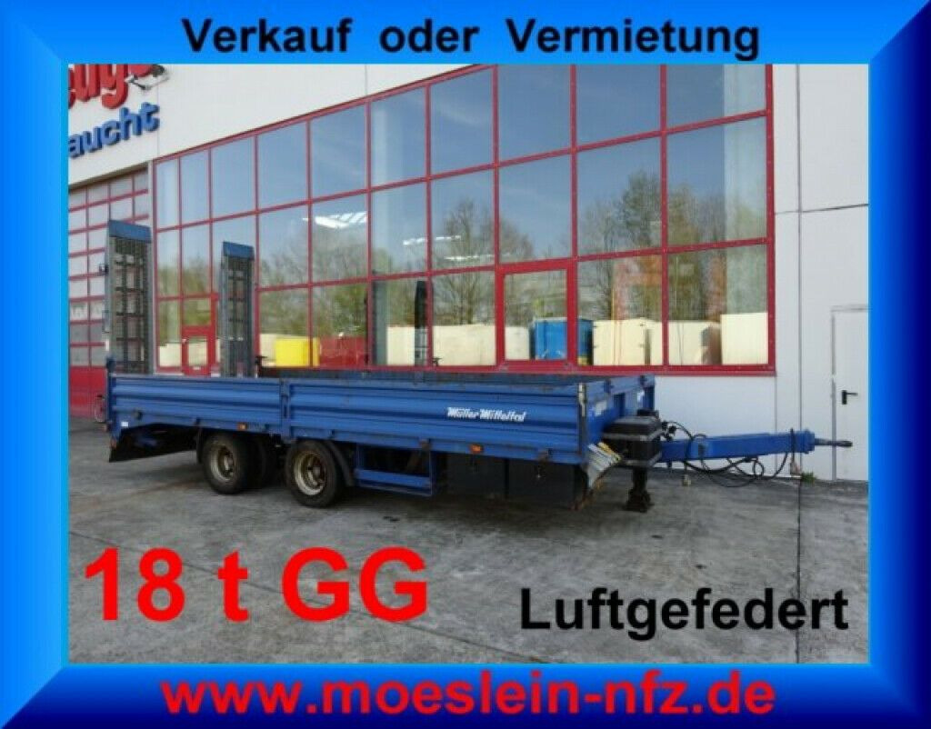 Müller-Mitteltal 18 t GG Tandemtieflader - Remolque góndola rebajadas: foto 1 Müller-Mitteltal 18 t GG Tandemtieflader - Remolque góndola rebajadas: foto 1