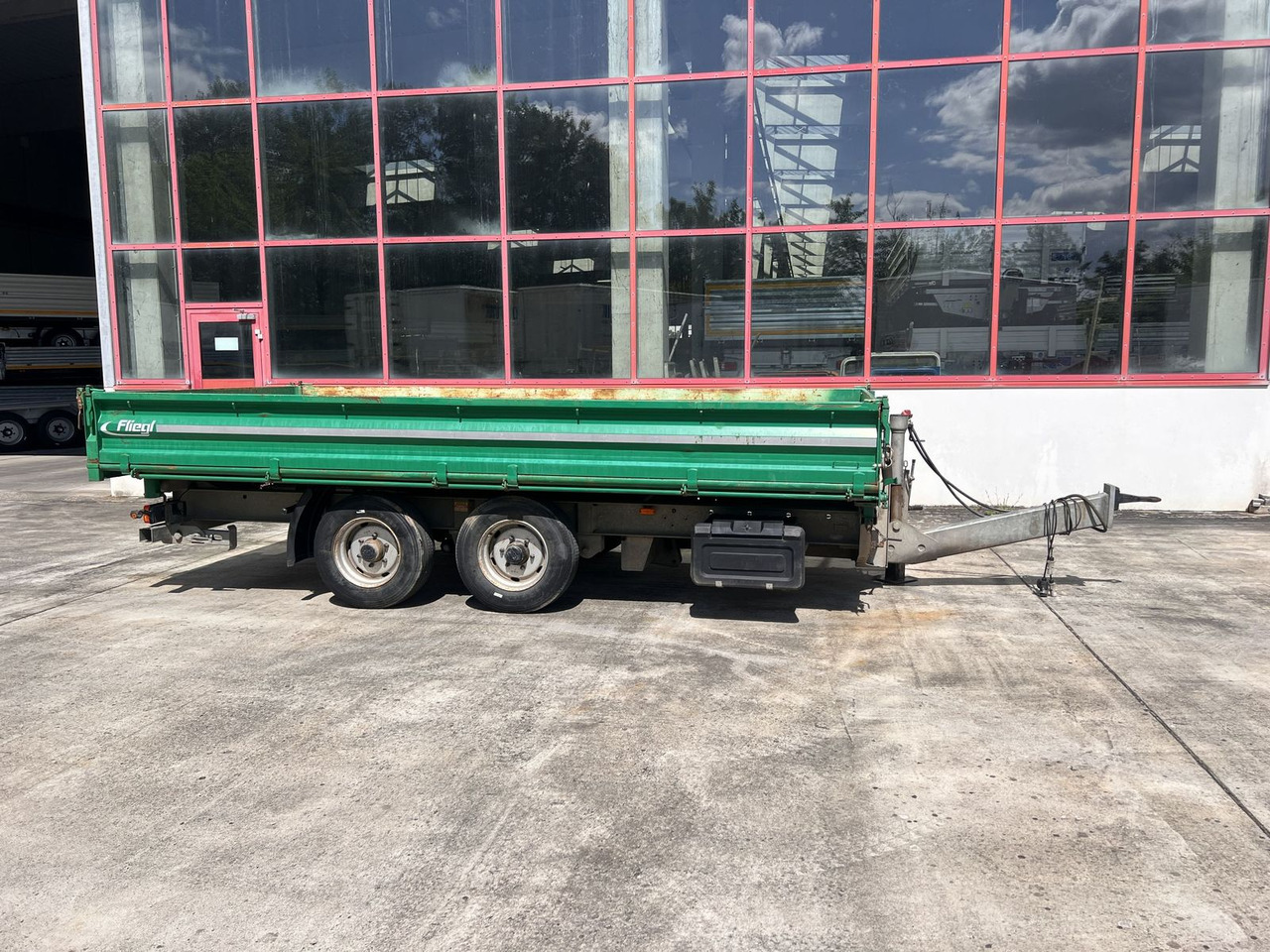 Tandemkipper- Tieflader, wenig Benutzt - Remolque volquete: foto 1 Tandemkipper- Tieflader, wenig Benutzt - Remolque volquete: foto 1