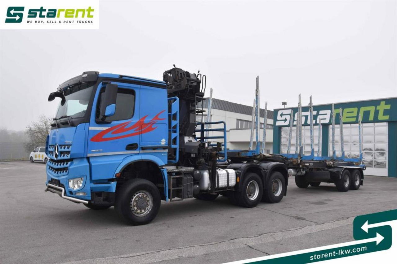Mercedes Benz Arocs 3653 6x6 Penz Holzkran + Ressenig Holzrungen - Cabeza tractora: foto 2 Mercedes Benz Arocs 3653 6x6 Penz Holzkran + Ressenig Holzrungen - Cabeza tractora: foto 2