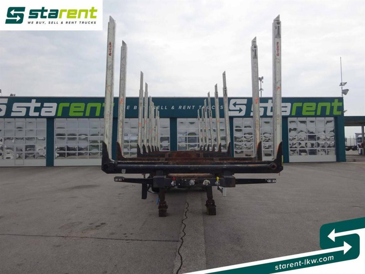 Hangler Holzrungen Auflieger Exte Rungen Lift-A Lenkachse - Semirremolque forestal: foto 2 Hangler Holzrungen Auflieger Exte Rungen Lift-A Lenkachse - Semirremolque forestal: foto 2