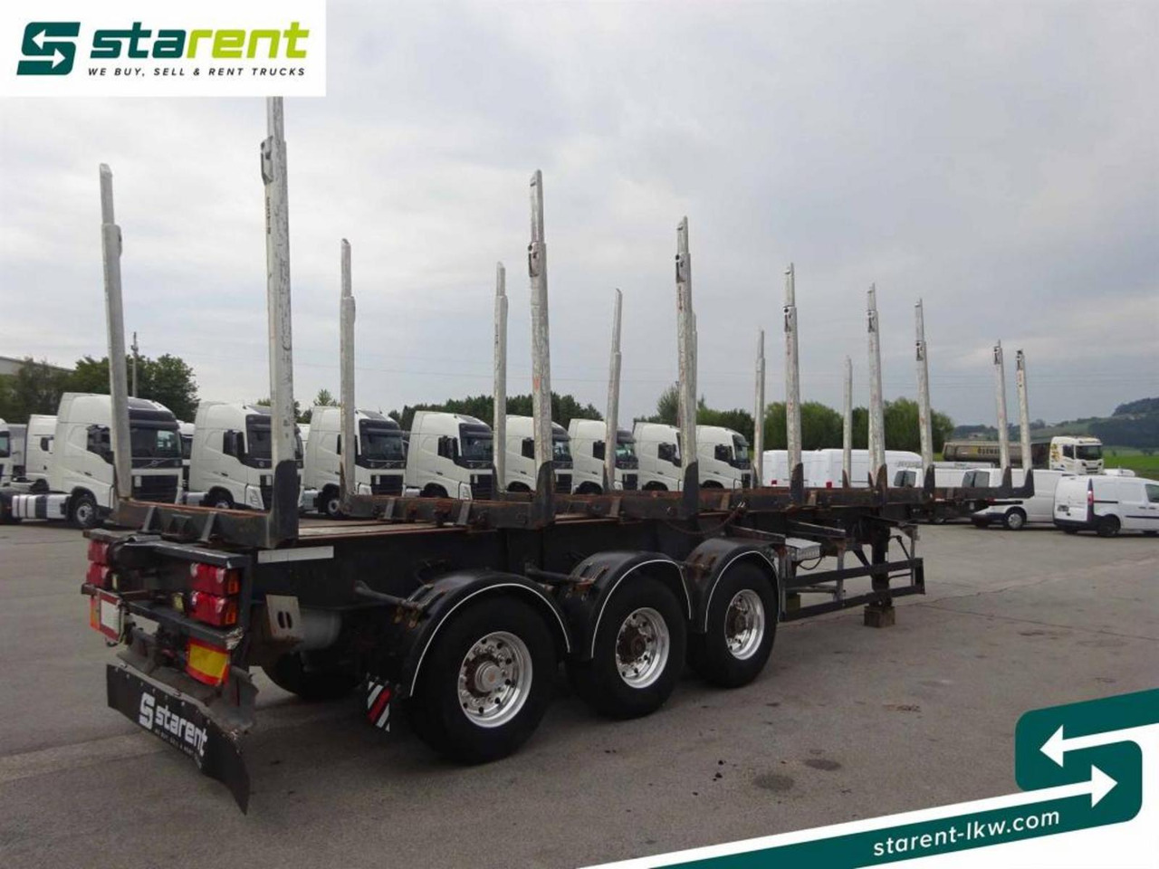 Hangler Holzrungen Auflieger Exte Rungen Lift-A Lenkachse - Semirremolque forestal: foto 5 Hangler Holzrungen Auflieger Exte Rungen Lift-A Lenkachse - Semirremolque forestal: foto 5