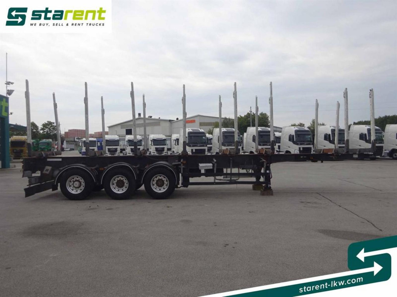 Hangler Holzrungen Auflieger Exte Rungen Lift-A Lenkachse - Semirremolque forestal: foto 4 Hangler Holzrungen Auflieger Exte Rungen Lift-A Lenkachse - Semirremolque forestal: foto 4