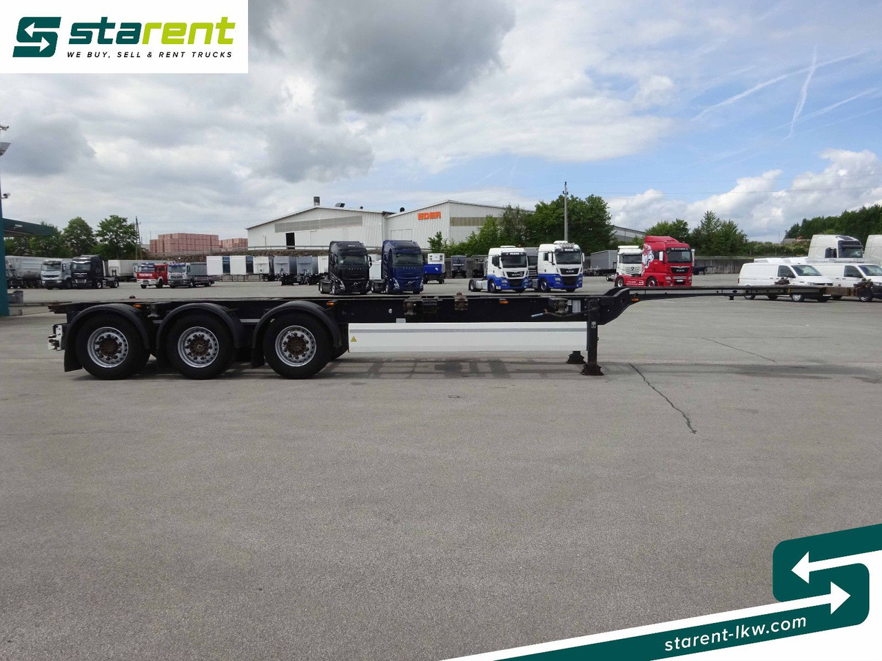 Krone Containerchassis 1x20/2x20/1x40/1x45, Liftachse - Semirremolque portacontenedore/ Intercambiable: foto 4 Krone Containerchassis 1x20/2x20/1x40/1x45, Liftachse - Semirremolque portacontenedore/ Intercambiable: foto 4