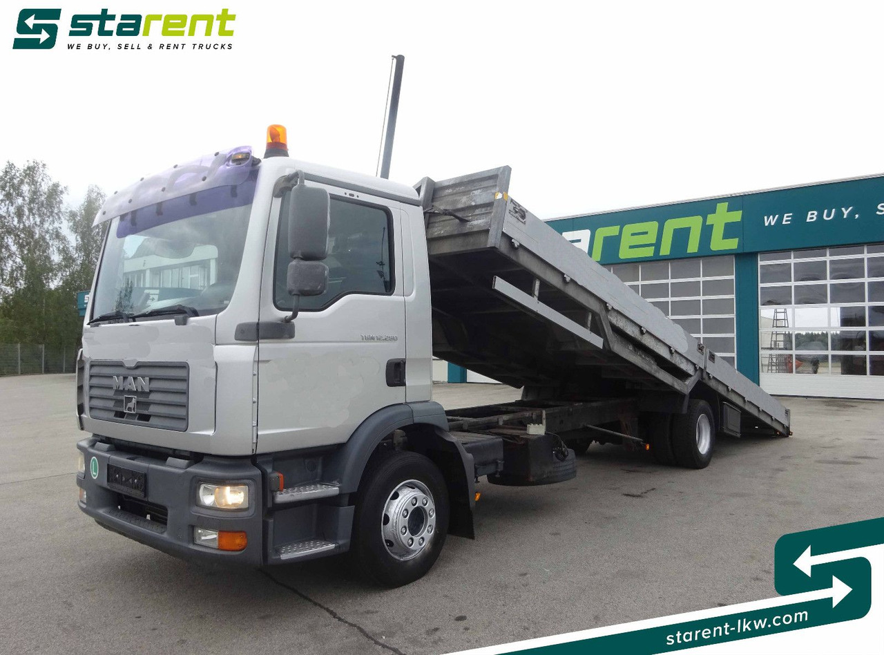 MAN TGM 12.280, Fahrzeugtransporter, kippbar - Camión portavehículos: foto 1 MAN TGM 12.280, Fahrzeugtransporter, kippbar - Camión portavehículos: foto 1